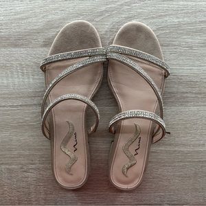 Rhinestone heels/sandals